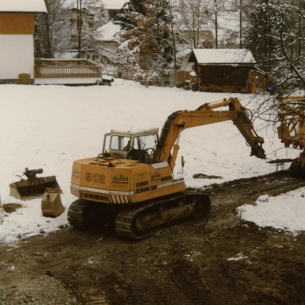 Der Beginn von Müller Erdbau