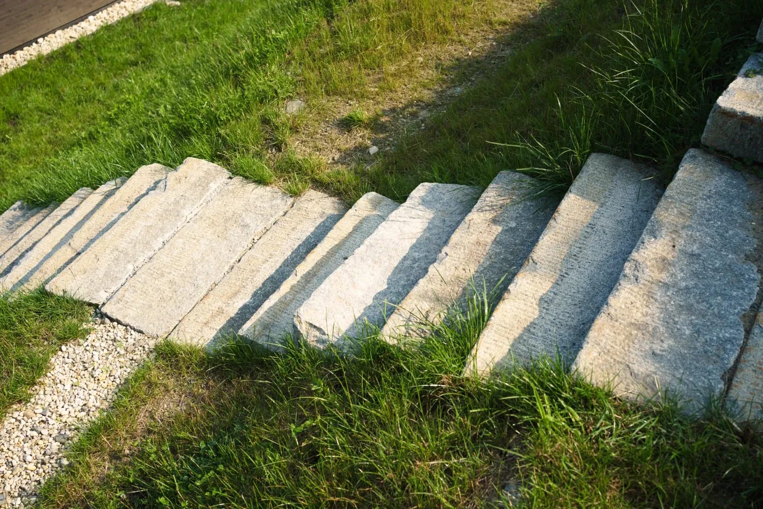 Treppe seitlich von Oben